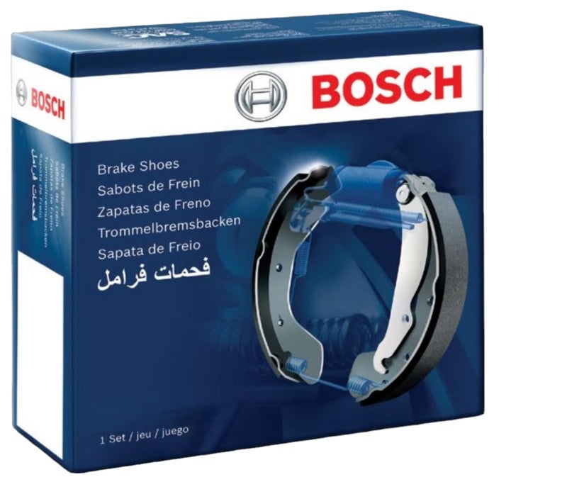 Bosch Automotive BS315 Blue Drum Brake Shoe Set  Compatible with Select Volkswagen Beetle Karmann Ghia Super Beetle REAR